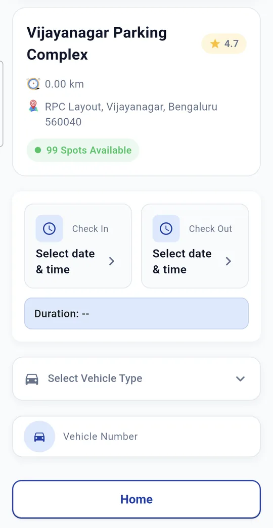 Choosing check-in and check-out times